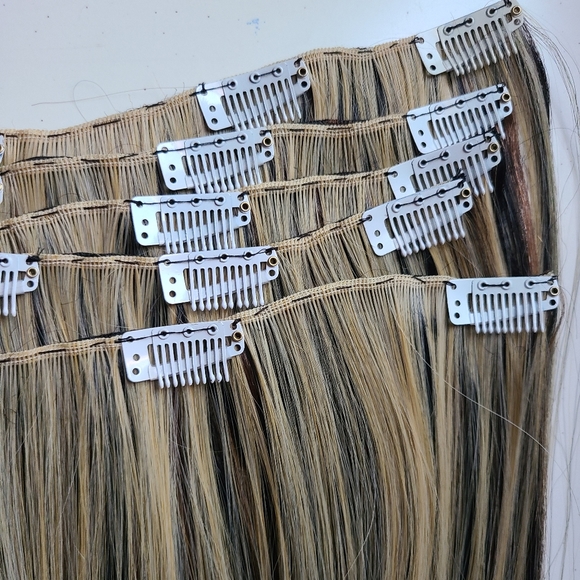 🆕️ 5 pcs 12 inch Double Wefted Clip in Set - Picture 4 of 11